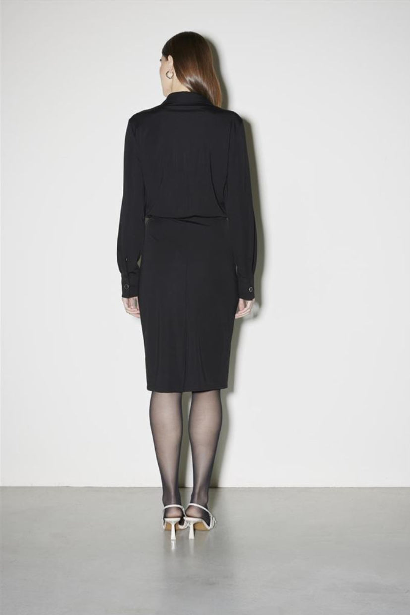 ABITO MIDI RI1MA001-0001 NERO KAOS