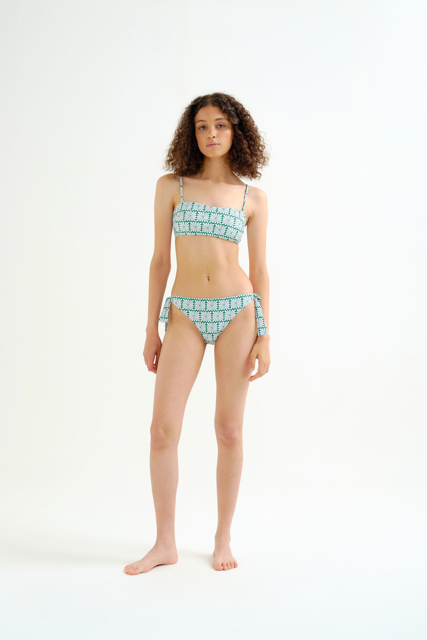 BIKINI STAMPA OLIVE FLOWER GREEN COMPANIA FANTASTICA