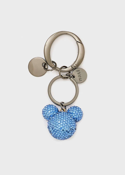 PORTACHIAVI MICKEY PIETRE BLU NALÌ