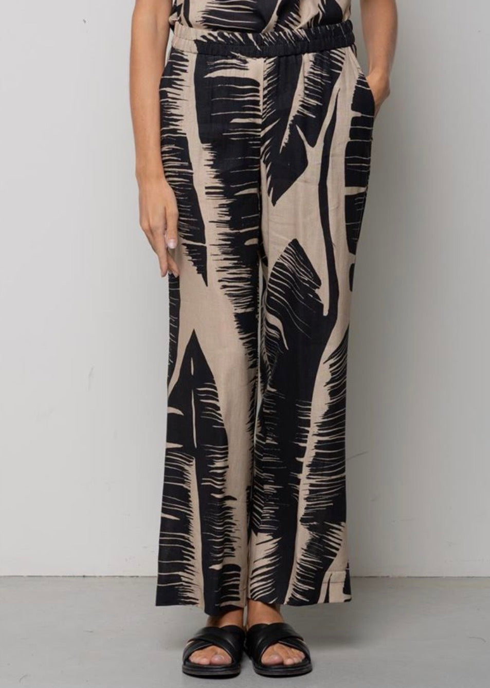 Pantaloni con Stampa Palm-Abstract ICONA