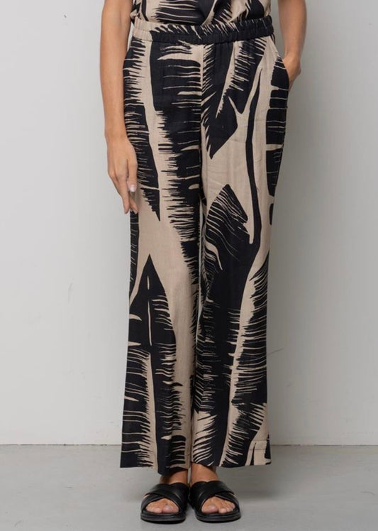 Pantaloni con Stampa Palm-Abstract ICONA