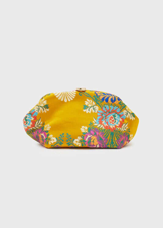 POUCH ANIKA FLORA OCRA NALÌ