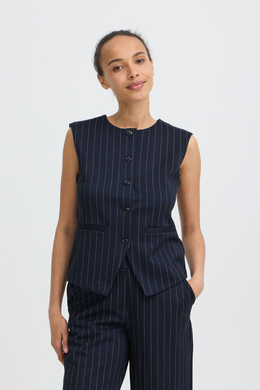GILET GESSATO BLU BYROWAN B.YOUNG