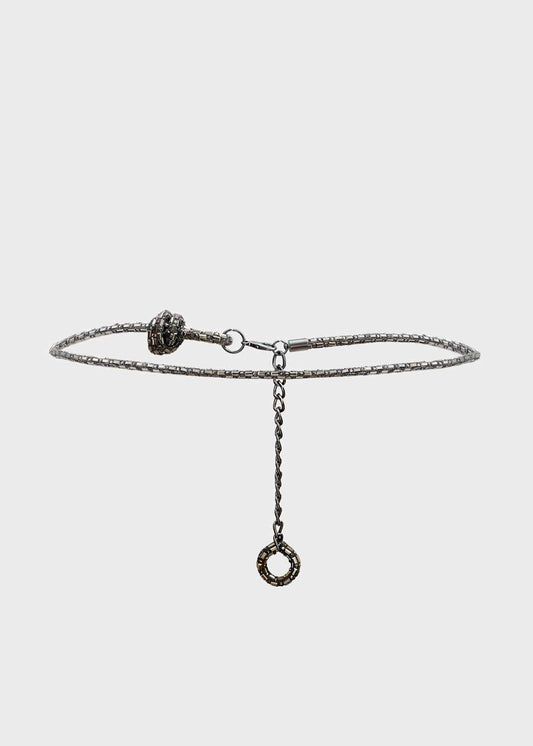 CINTURA IRIS REGOLABILE PIETRE EMATITE NALÌ