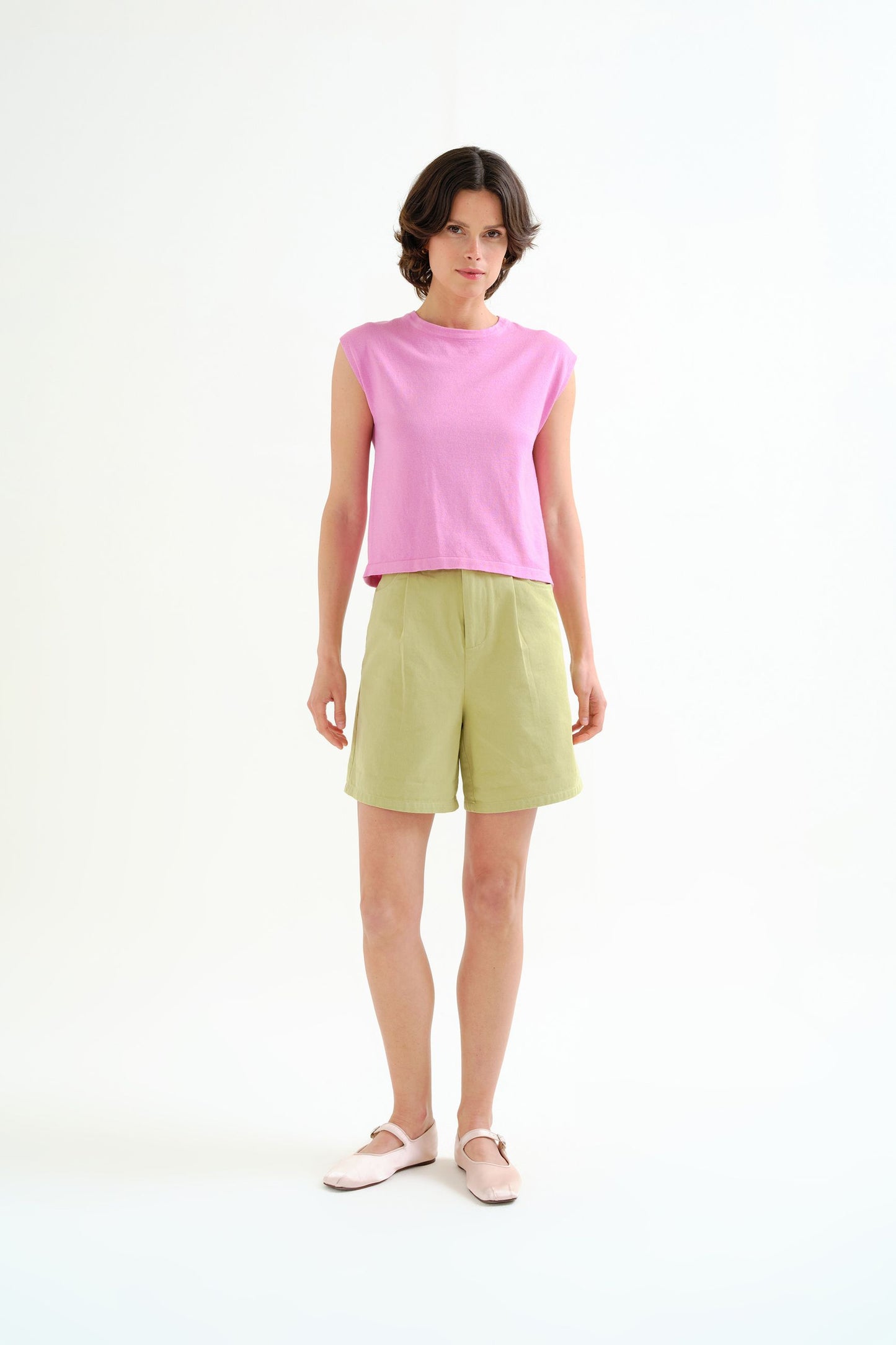 Pantaloncini verdi cotone COMPANIA FANTASTICA