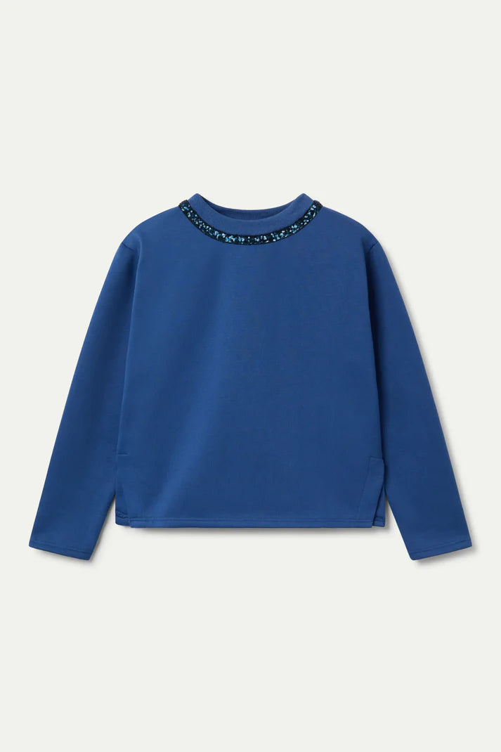FELPA PAILETTES BLU COMPANIA FANTASTICA COMPANIA FANTASTICA