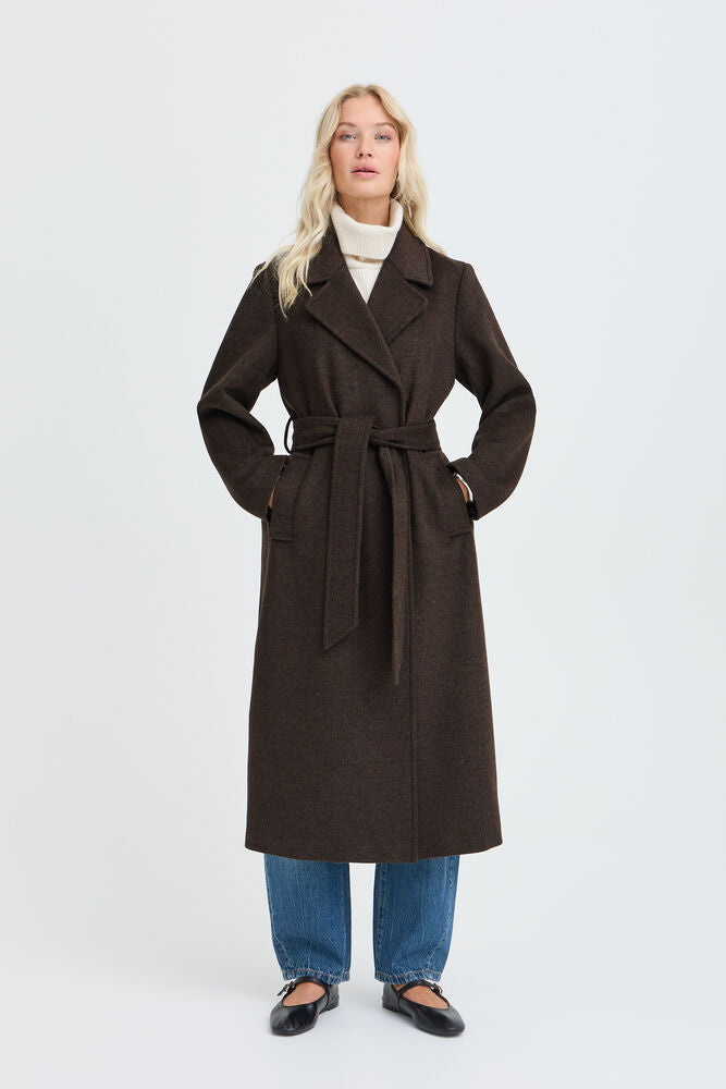 CAPPOTTO LUNGO MISTO LANA JAVA MÉLANGE BYABONNETB.YOUNG