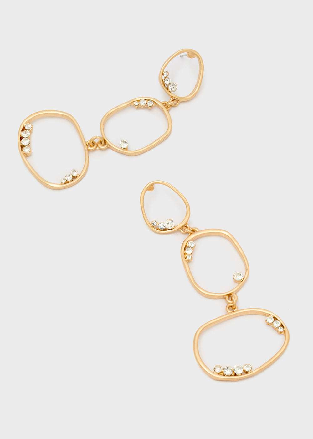 ORECCHINI ELEMENTI OVAL PENDENTI+PIETRE ORO NALÍ