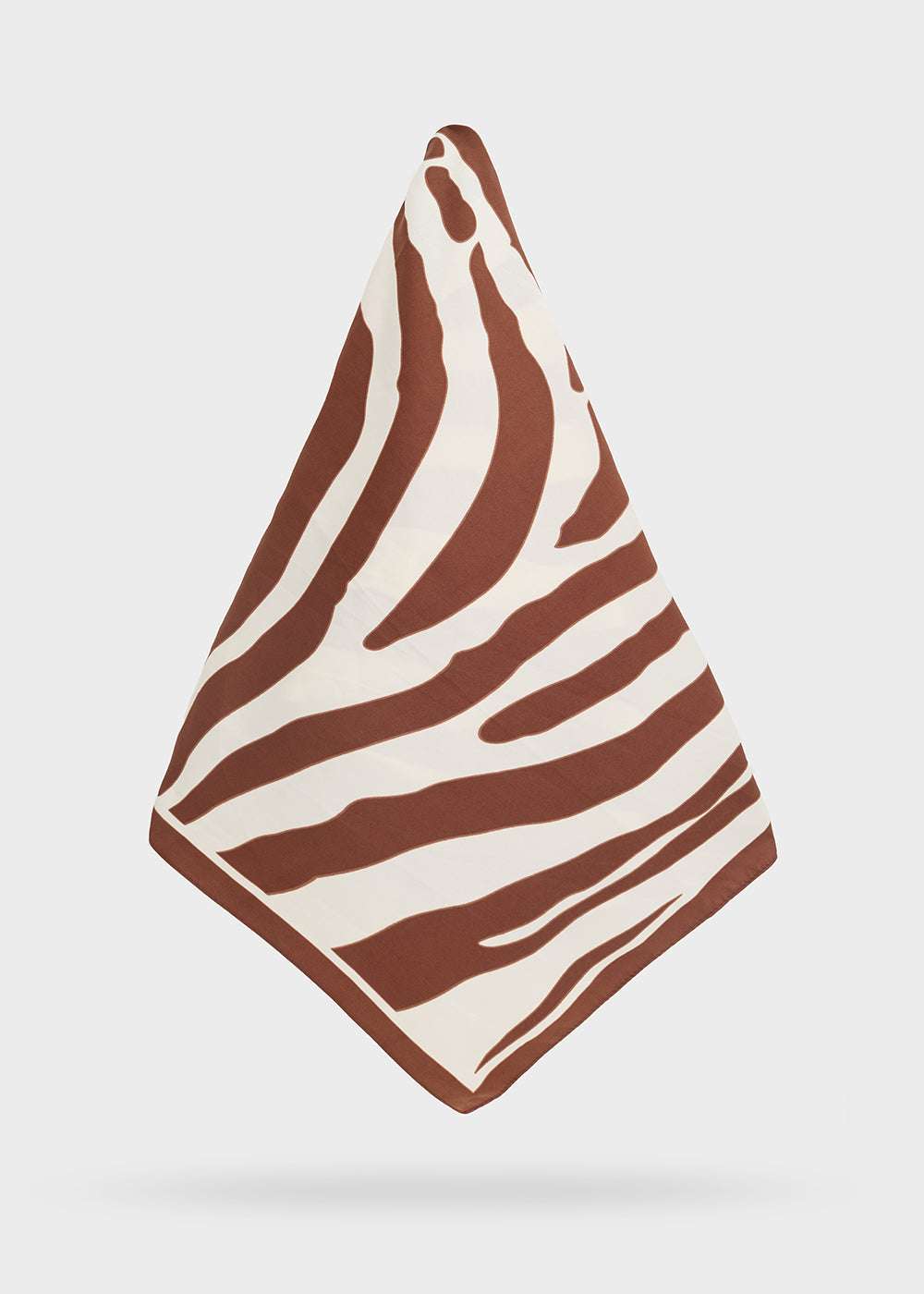 FOULARD ZEBRA AMPIO MARRONE NALÍ