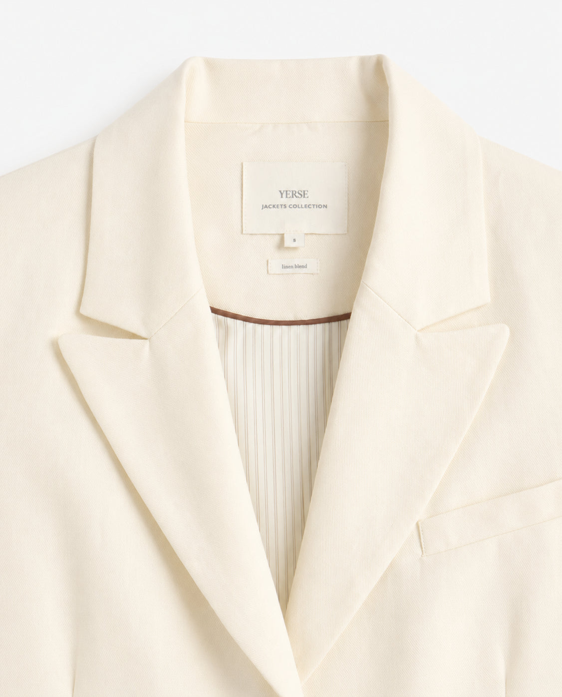 BLAZER MISTO LINO ECRU YERSE