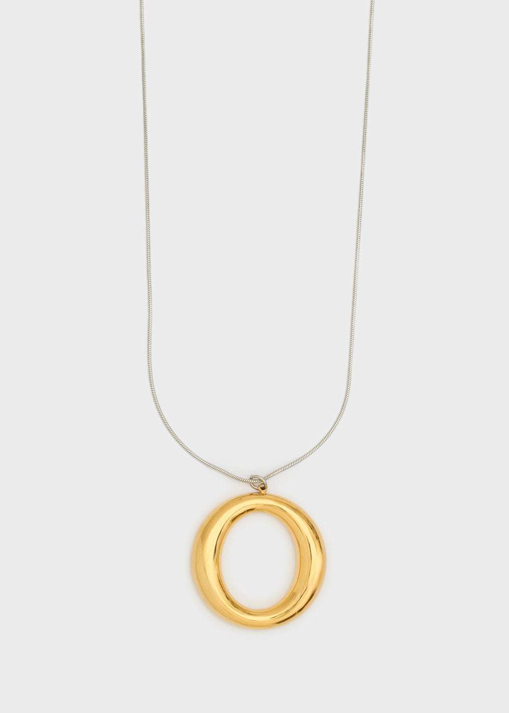 COLLANA PENDENTE TONDO ACC.INO. ARGENTO/ORO NALÍ