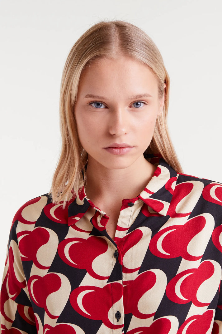 CAMICIA STAMPA HEART ATTACK COMPANIA FANTASTICA