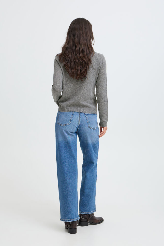 MAGLIA MISTO CASHMIRE GRIGIO MEDIO BYOSANNA B.YOUNG