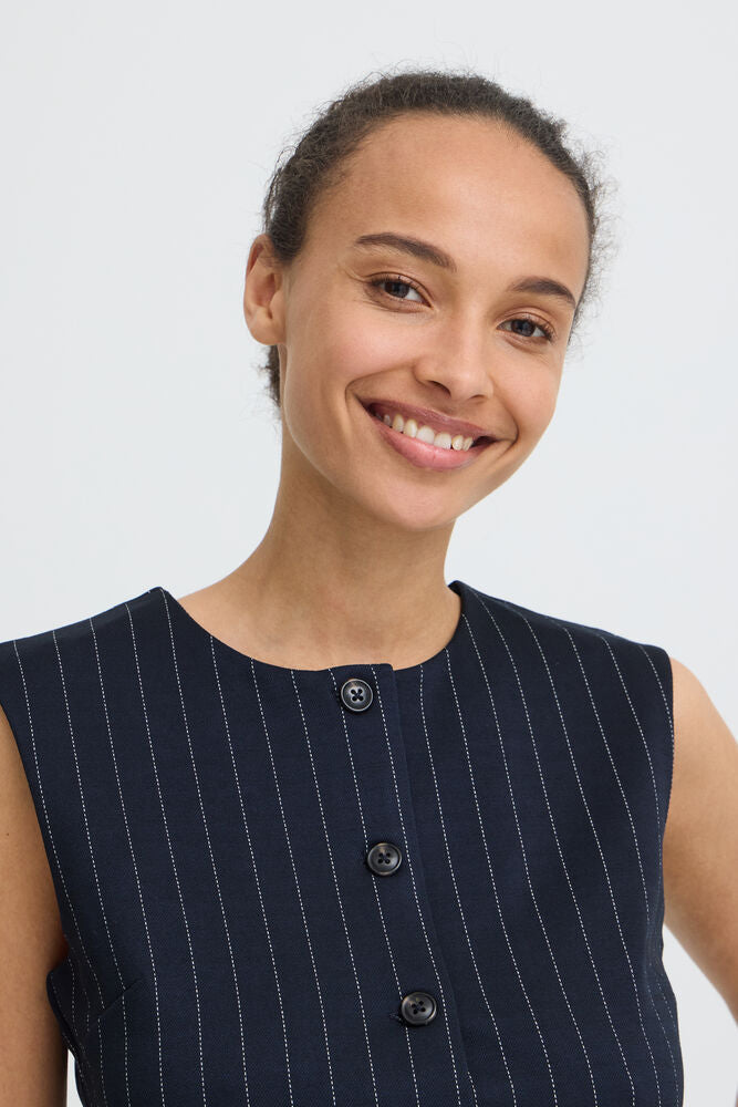 GILET GESSATO BLU BYROWAN B.YOUNG