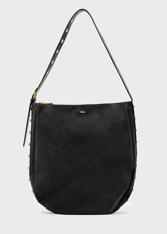 BORSA JOANNE A SPALLA CON BORCHIE NERO NALÌ