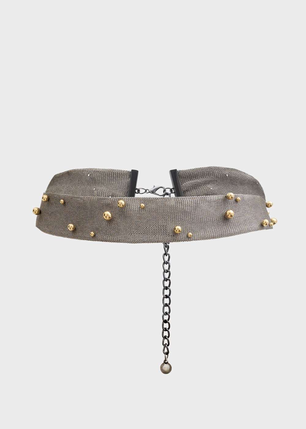 CINTURA DAISY TESSUTO LUREX+BORCHIE ORO NALÌ