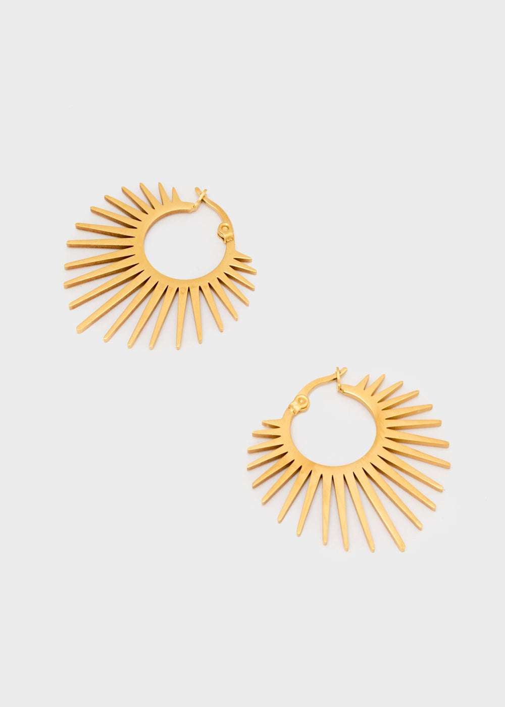 ORECCHINI CERCHI CON RAGGI ACC.INO ORO NALÍ