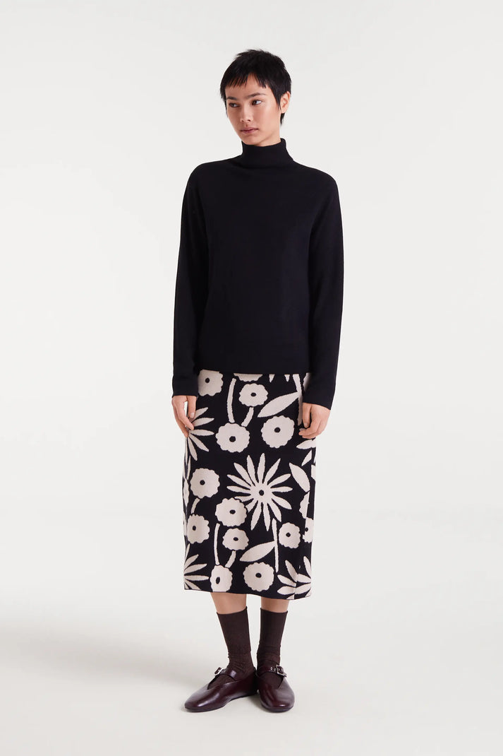 MAGLIA LUPETTO NERA COMPANIA FANTASTICA