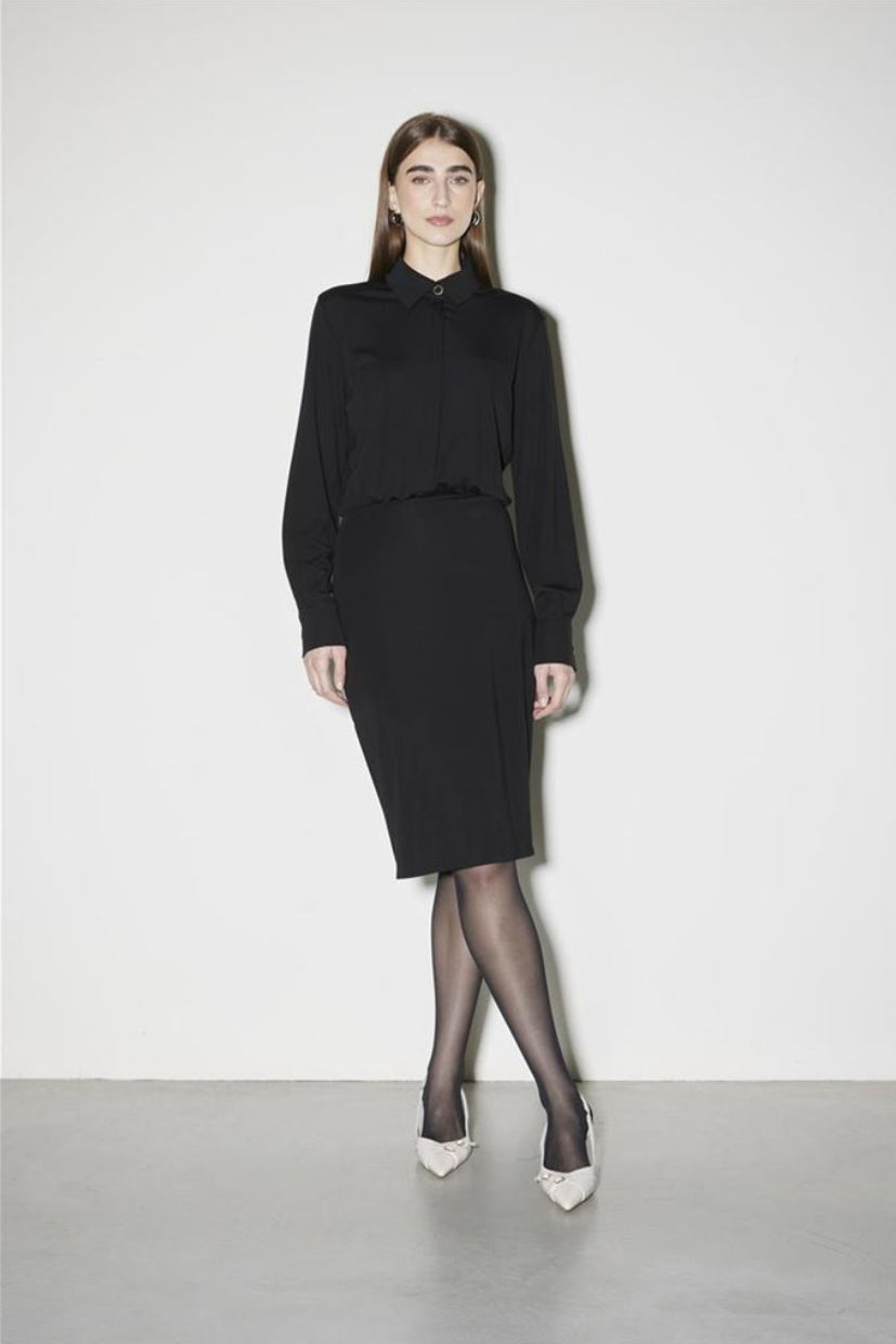 ABITO MIDI RI1MA001-0001 NERO KAOS