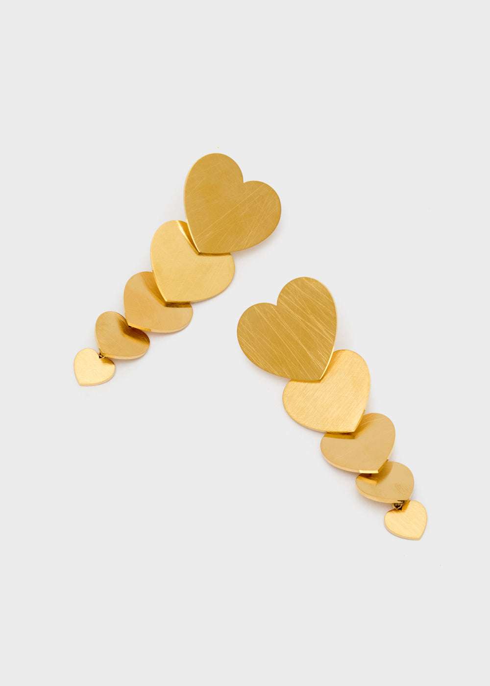 ORECCHINI LUNGHI PENDENTI CUORI ORO NALÍ