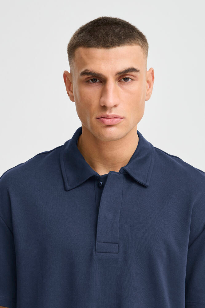 Polo SDOSWALD BLU MEZZA MANICA SOLID