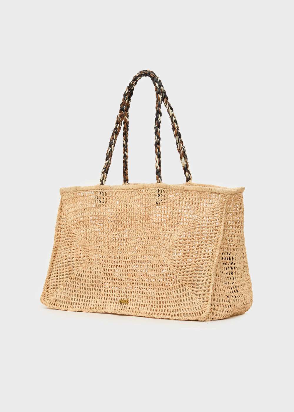 BORSA SHOPPER ZION IN RAFIA BEIGE NATURALE NALÌ