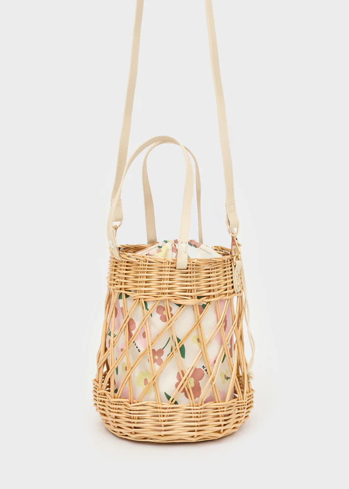 BORSA CLARA NEW SECCHIELLO PAGLIA BEIGE NALÌ