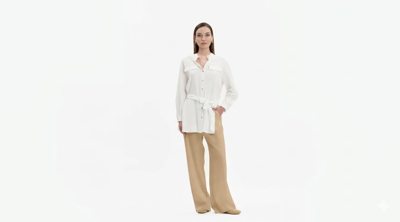 PANTALACCIO IN MISTOLINO WHITE WISE