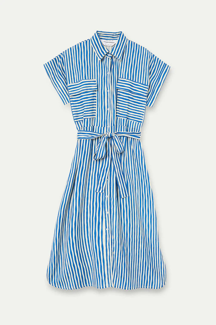 ABITO CHEMISIER RIGHE BLU COMPANIA FANTASTICA