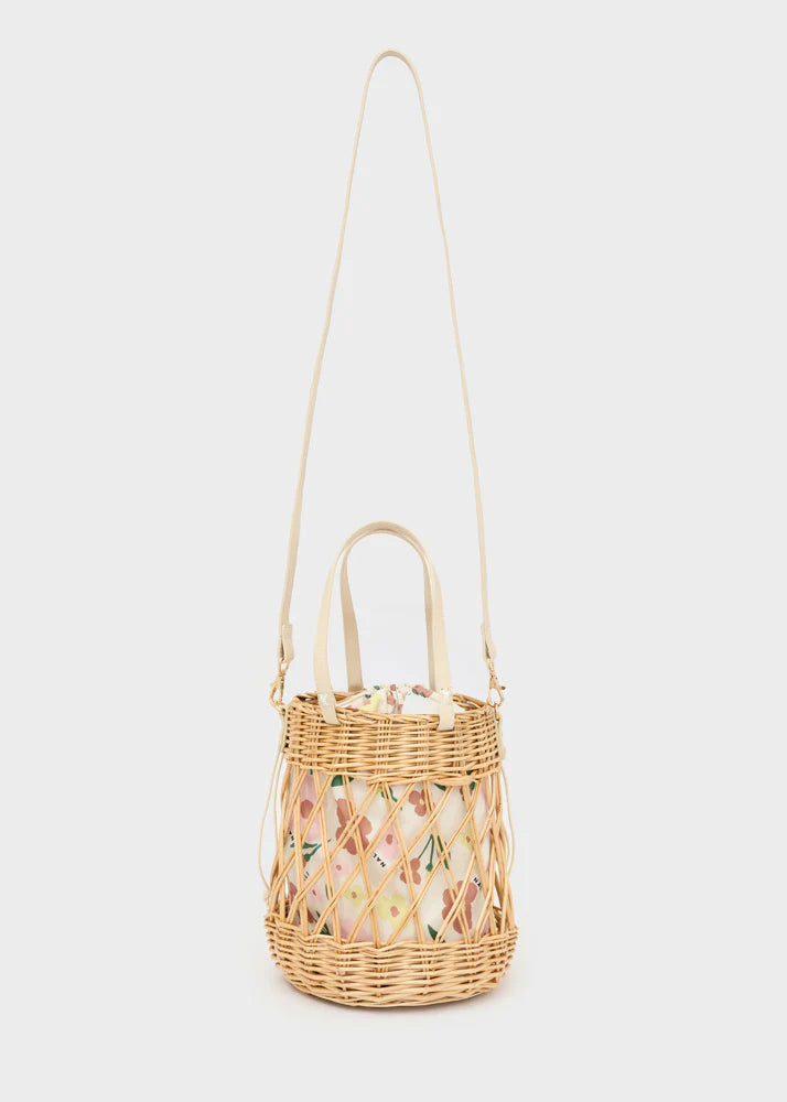 BORSA CLARA NEW SECCHIELLO PAGLIA BEIGE NALÌ