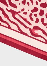 FOULARD LEO AMPIO STAMPA MACULATA BORDEAUX NALÍ