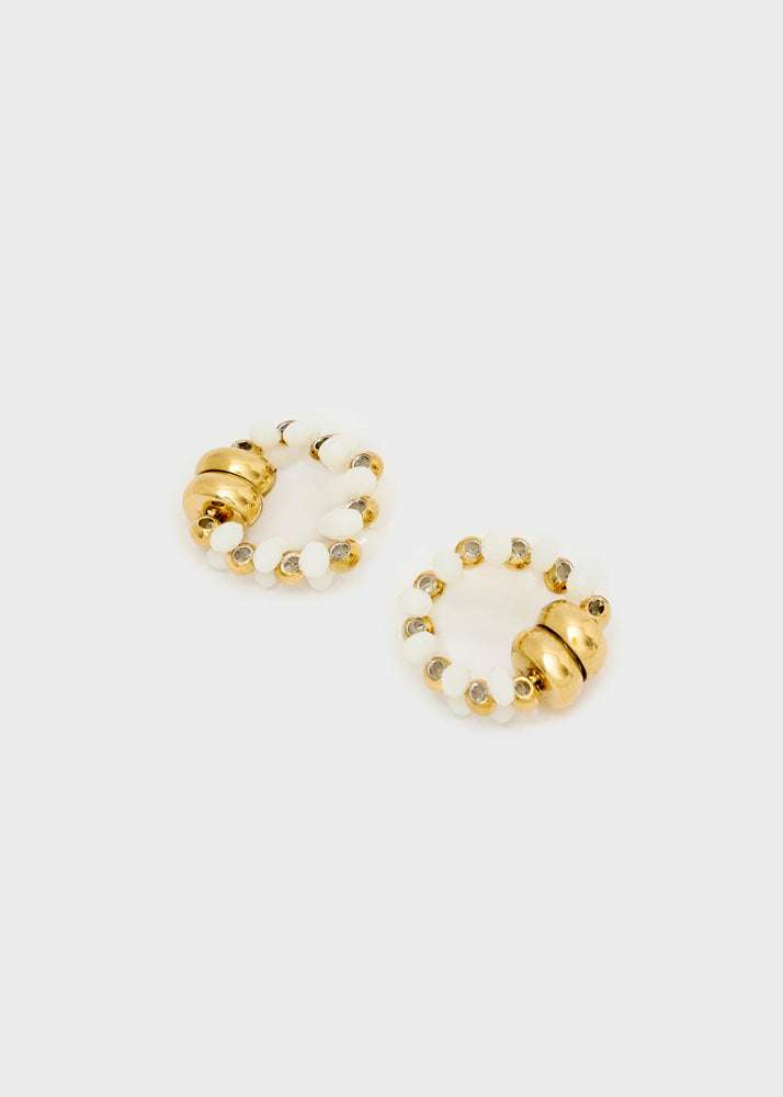 EARCUFF MAGNETICI CON PIETRE BIANCO NALÍ