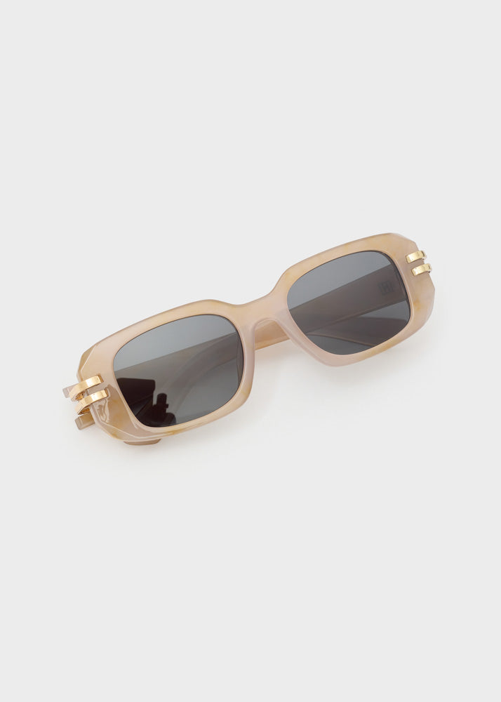 OCCHIALI LARA RETTANGOLARI ORO/BEIGE NALÍ