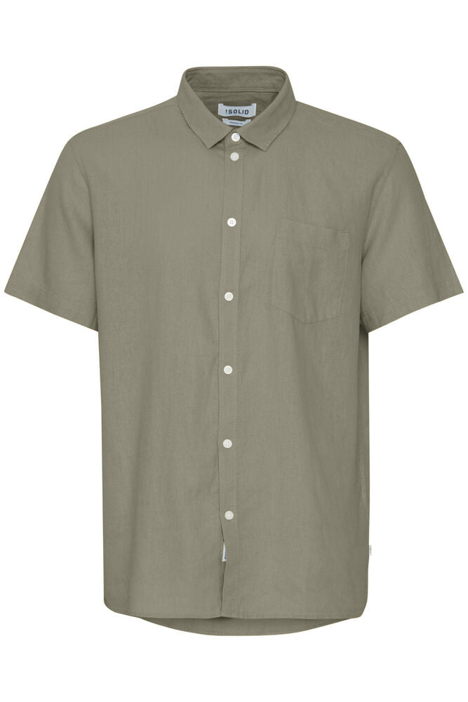 Camicia SDALLAN LAUREL GREEN MANICA CORTA SOLID