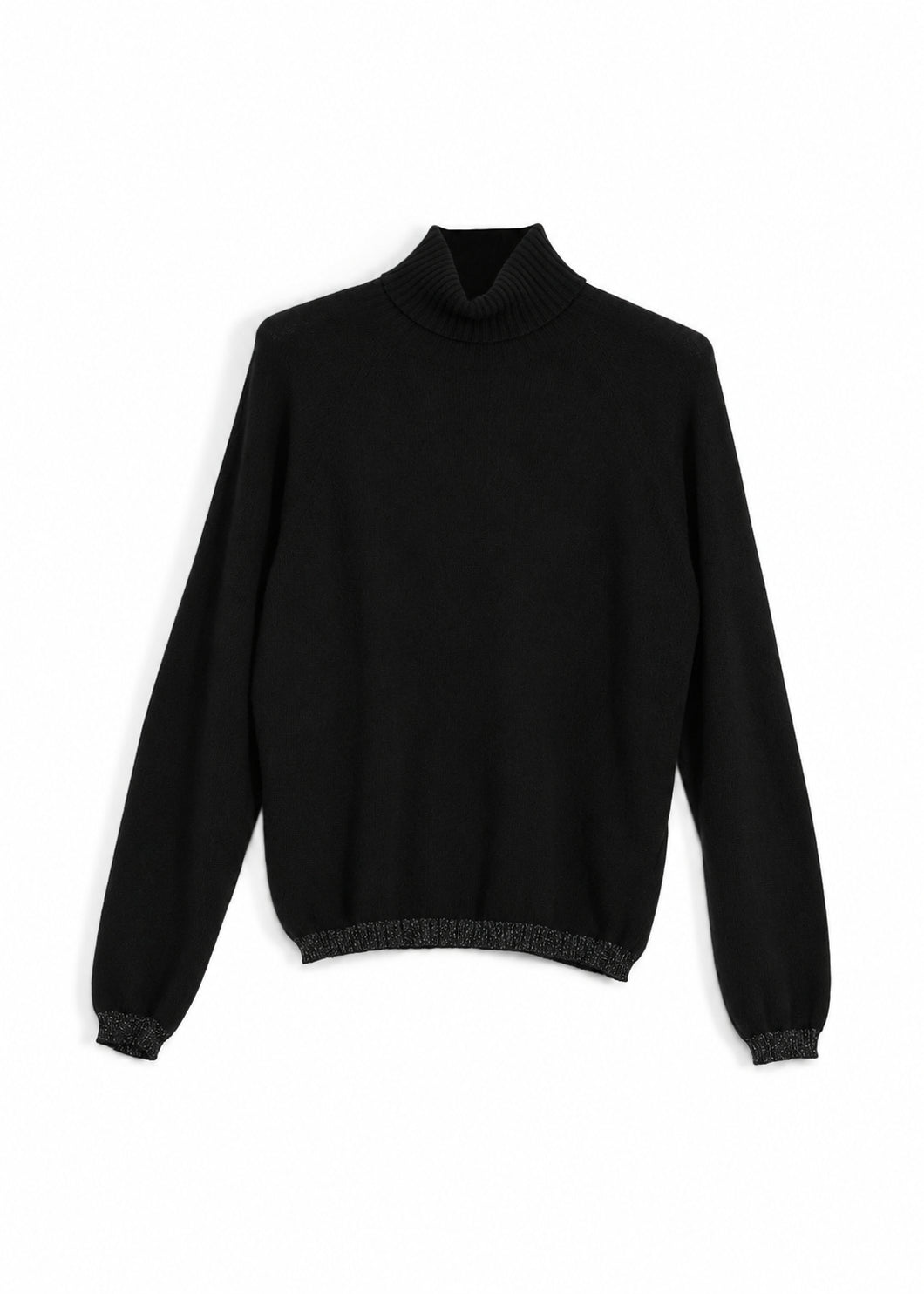DOLCEVITA MISTO CASHMERE NERO CROCHÈ