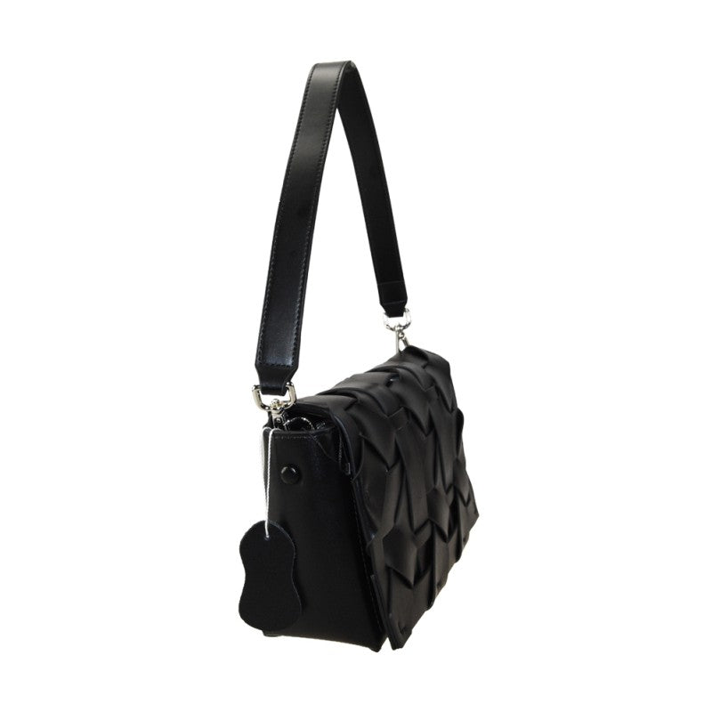 Borsa a Spalla Intreccio Couture Nero SARTORIA REVERBERI