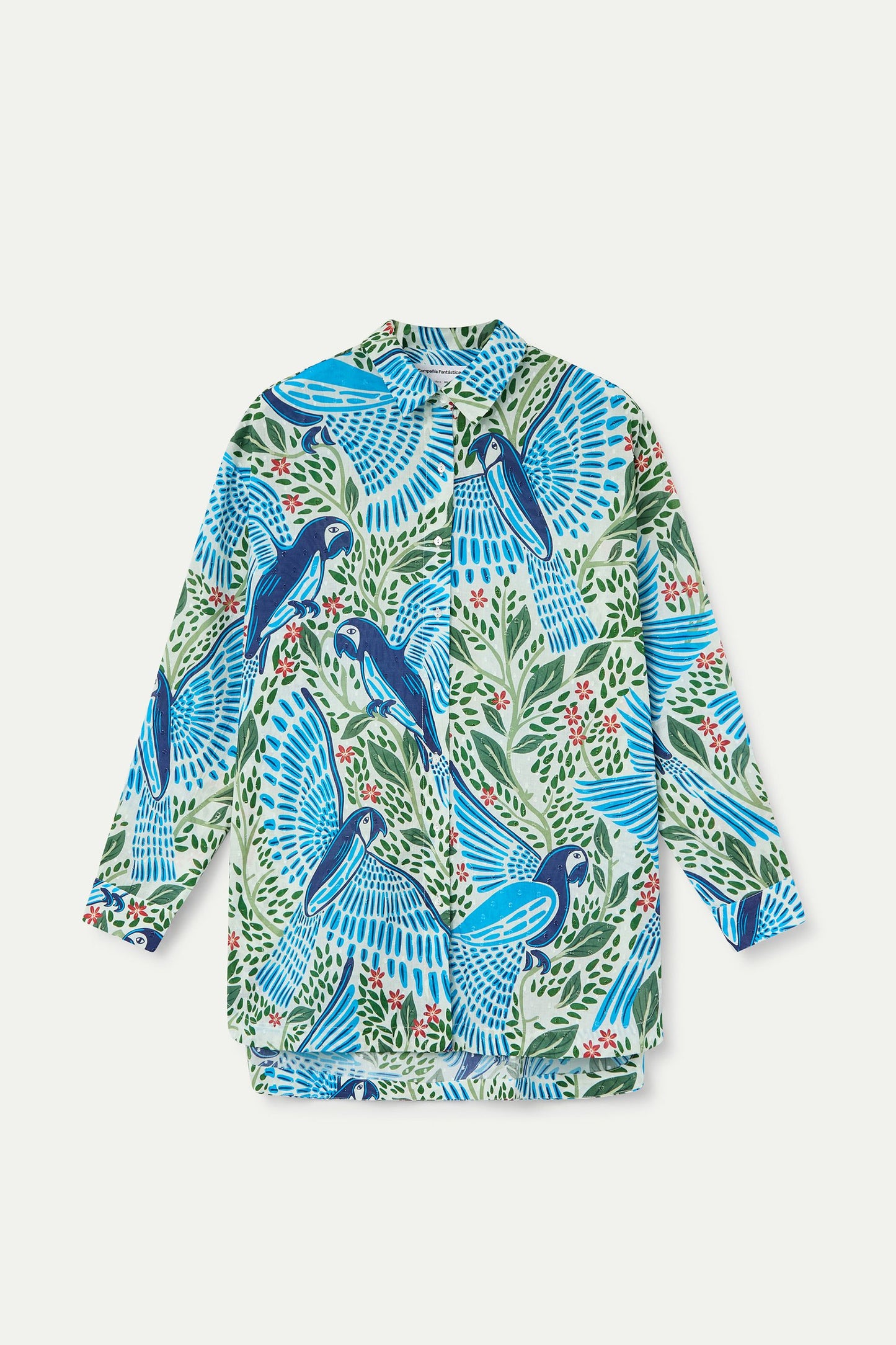 CAMICIA STAMPA PAPPAGALLO COMPANIA FANTASTICA