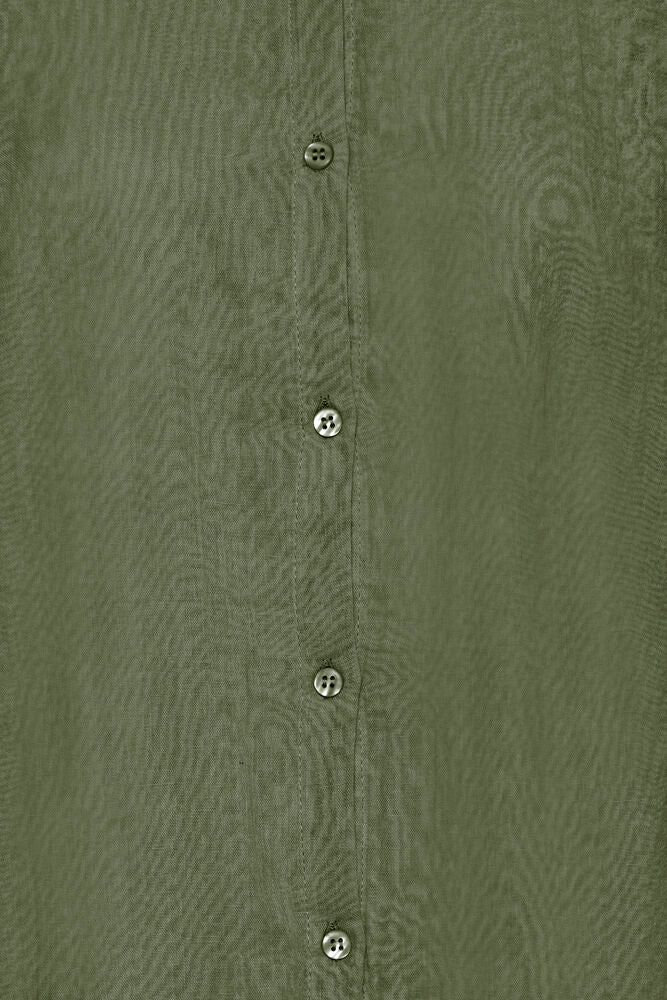 CAMICIA IAFOXA MANICA 3/4 Grape Leaf - Green ICHI