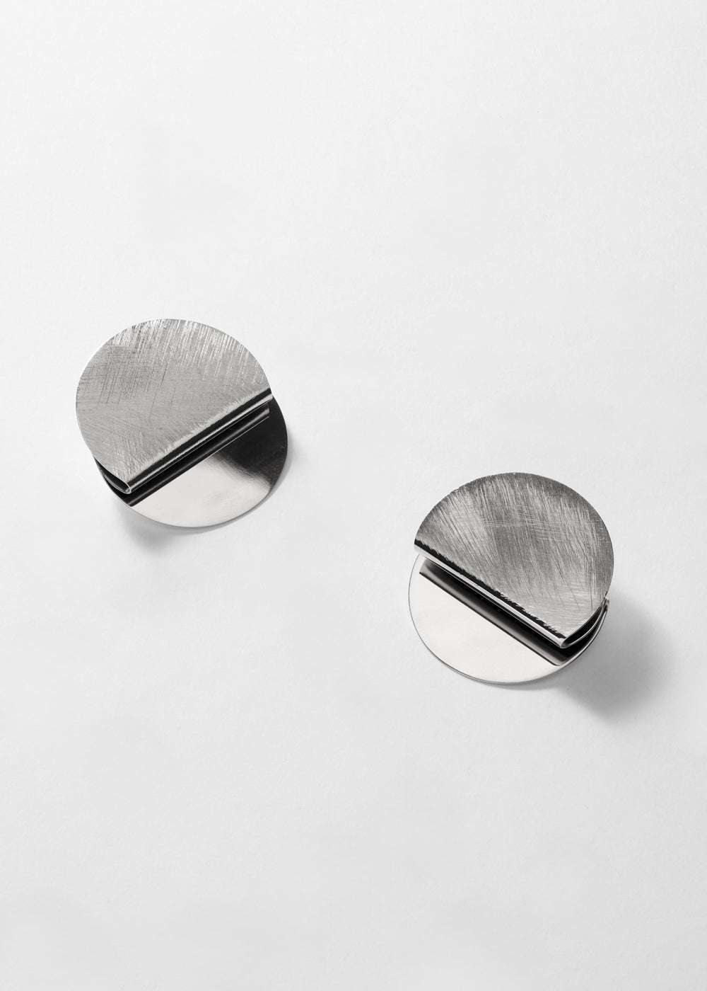 ORECCHINI MOON BRUSHED ACC.INO. ARGENTO NALÍ