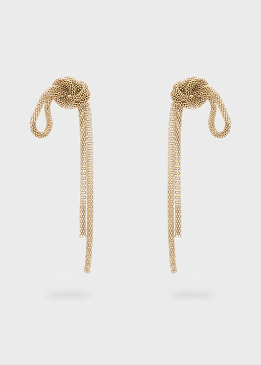 ORECCHINI LUNGHI NODO ORO NALÌ