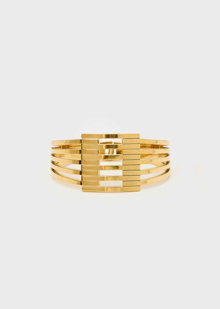BRACCIALE RIGIDO CON CHIUSURA INCASTRO ORO NALÍ