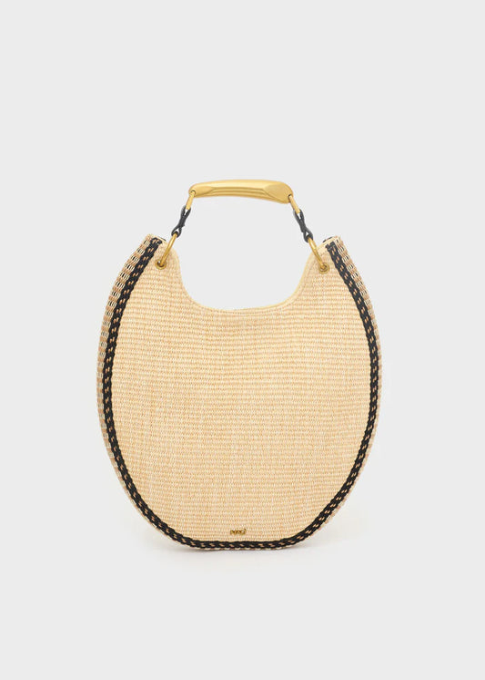 BORSA MALLORCA A MANO IN PAGLIA BEIGE NALÌ