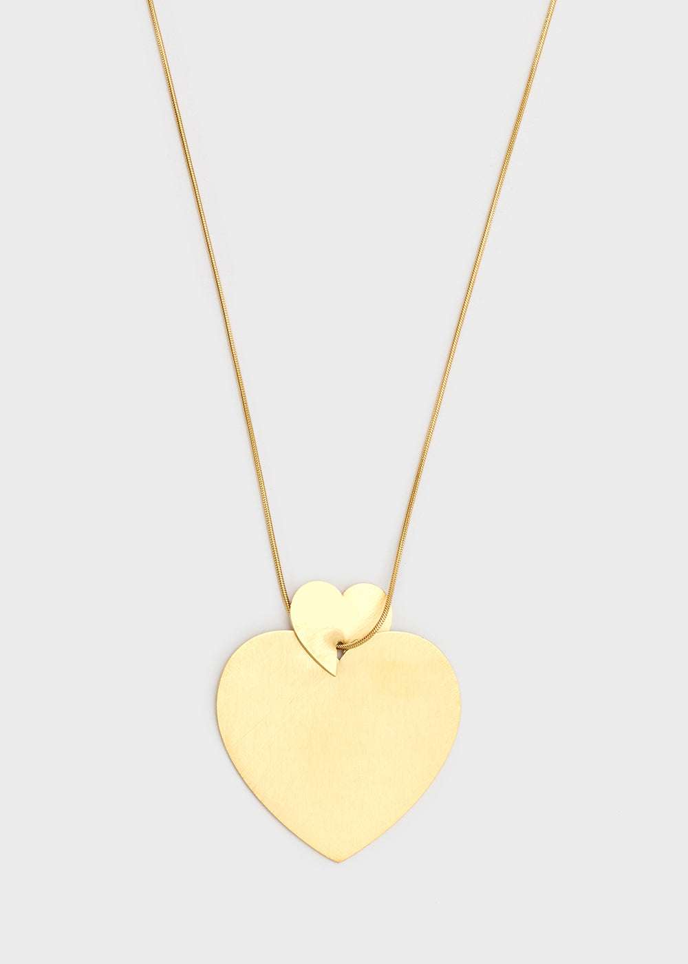 COLLANA CON PENDENTE DOPPIO CUORE ORO NALÍ