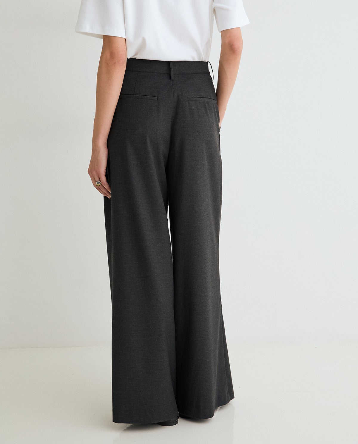 PANTALONE A PALAZZO ANTRACITE  45813-36  YERSE