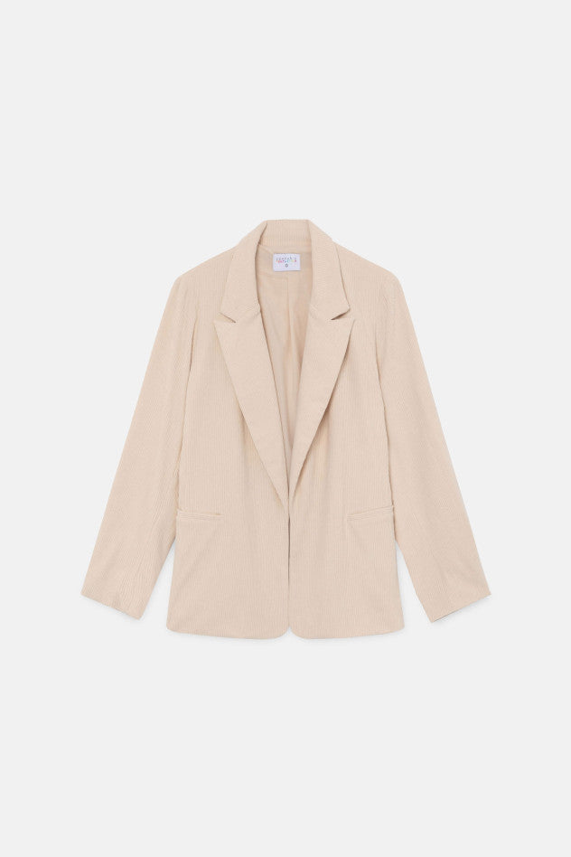 BLAZER IN VELLUTO A COSTE BEIGE COMPANIA FANTASTICA