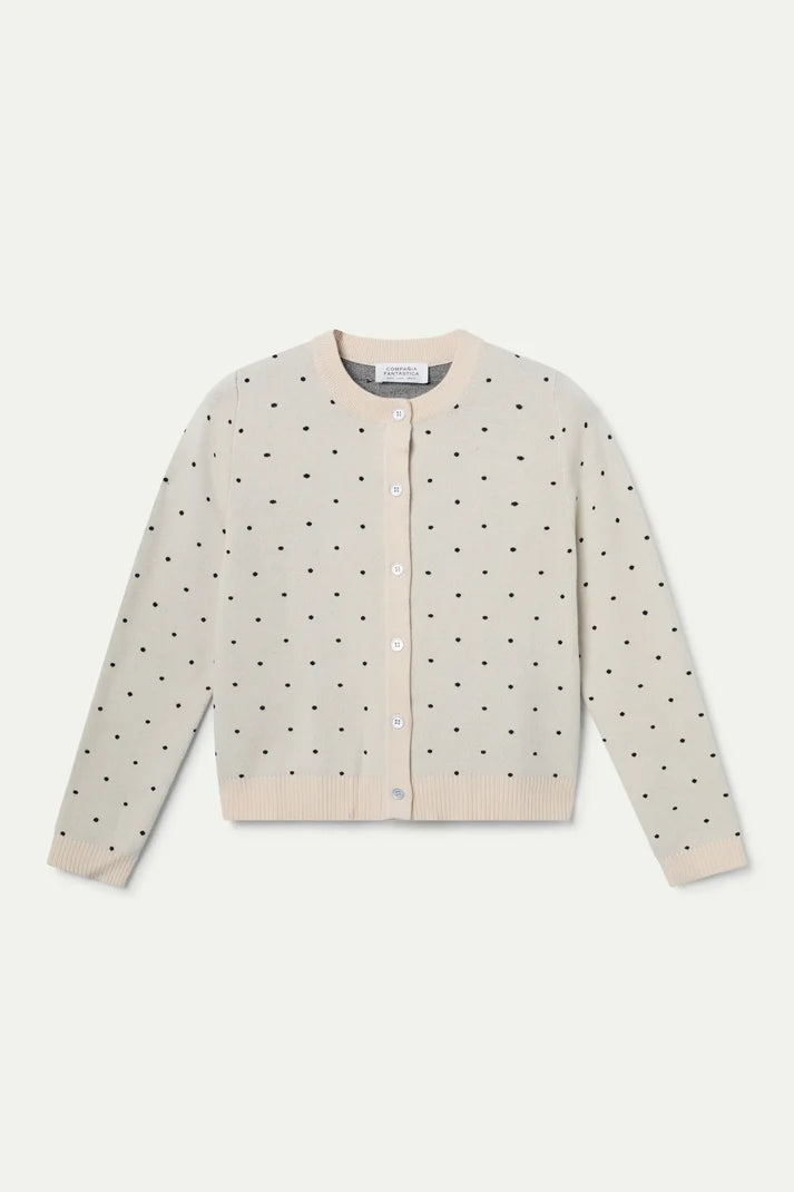 CARDIGAN MINI POIS NERI COMPANIA FANTASTICA