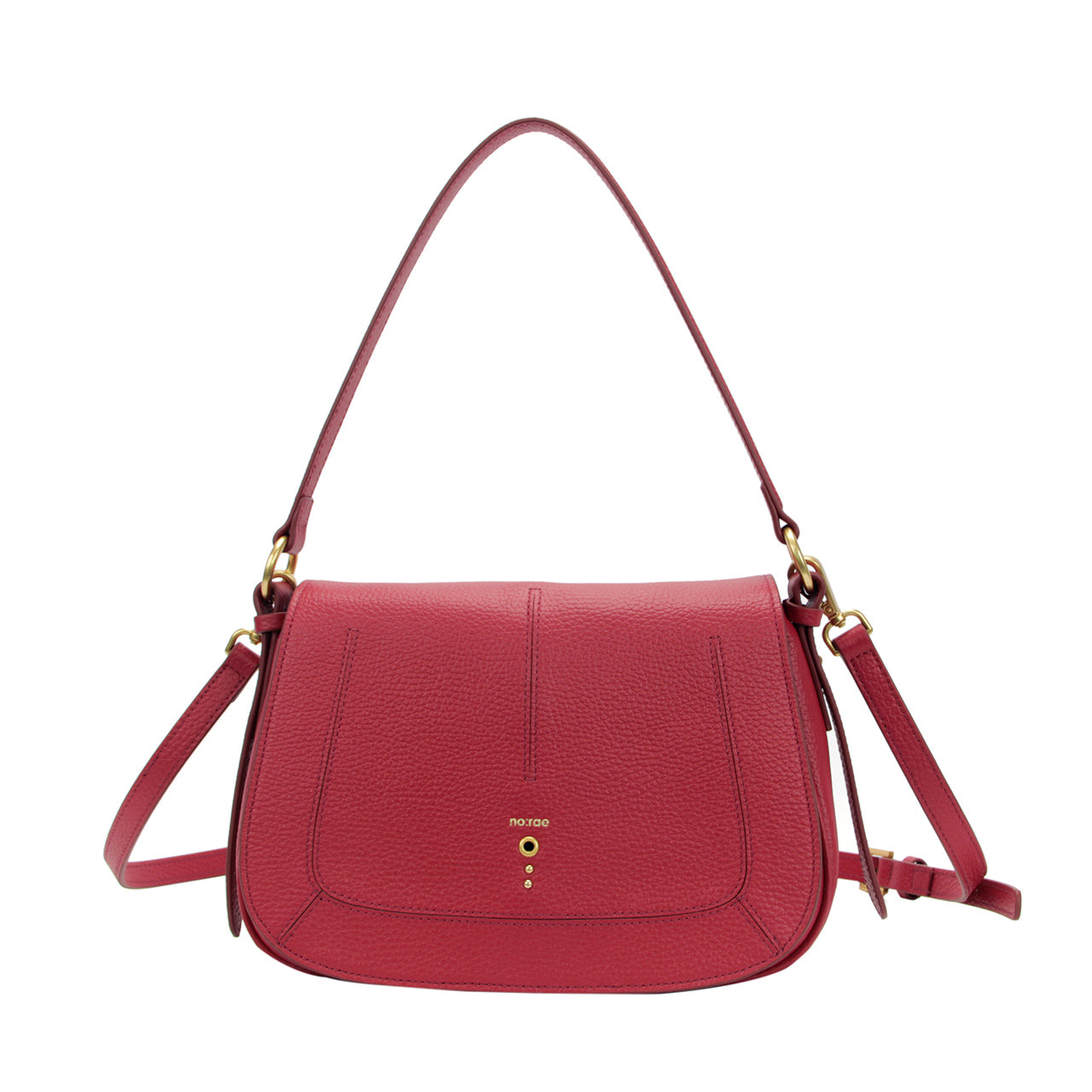 BORSA GLOBE SMALL SHOULDER MARTELLATO BLOOD NO:RAE