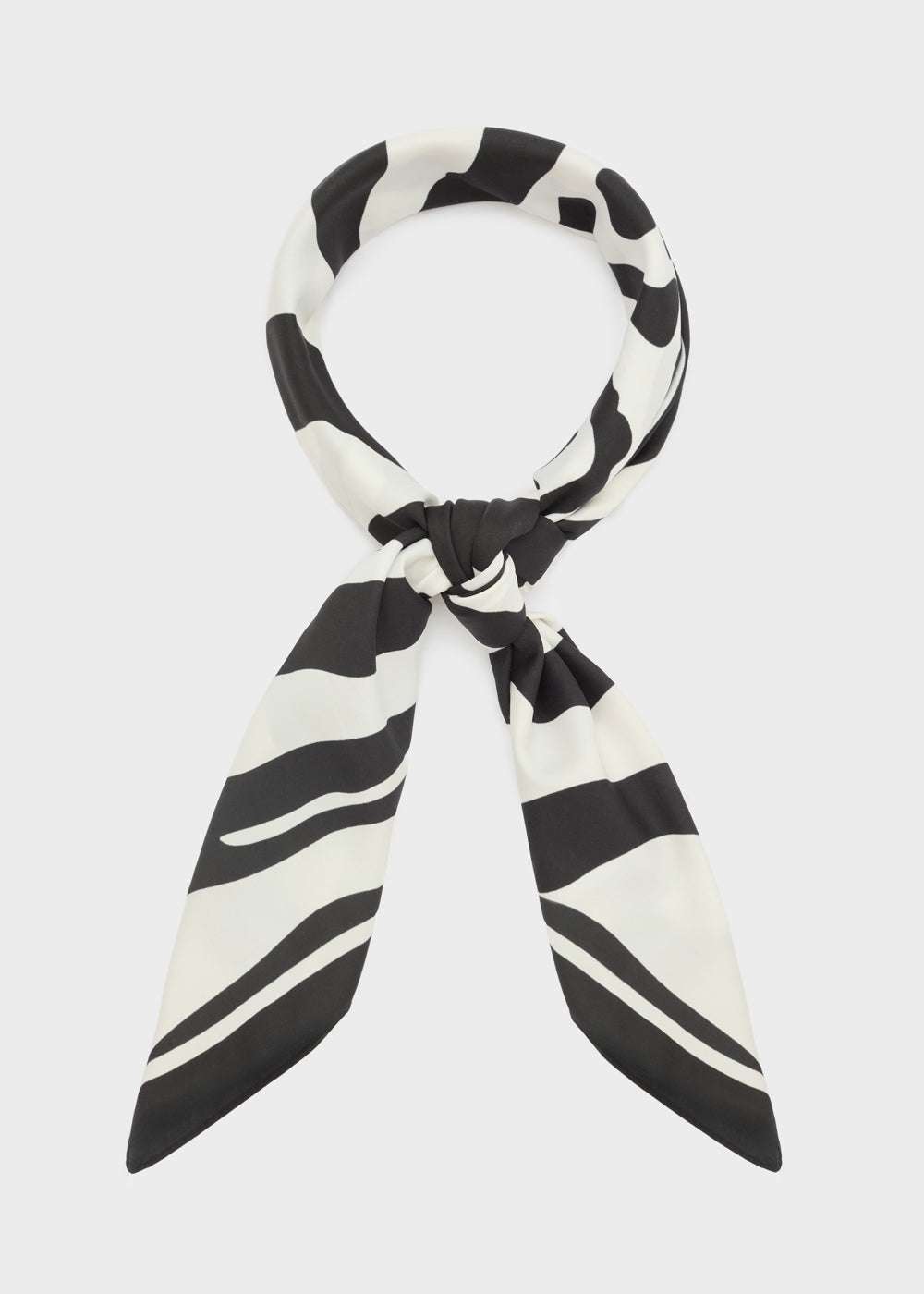 FOULARD ZEBRA AMPIO NERO NALÍ