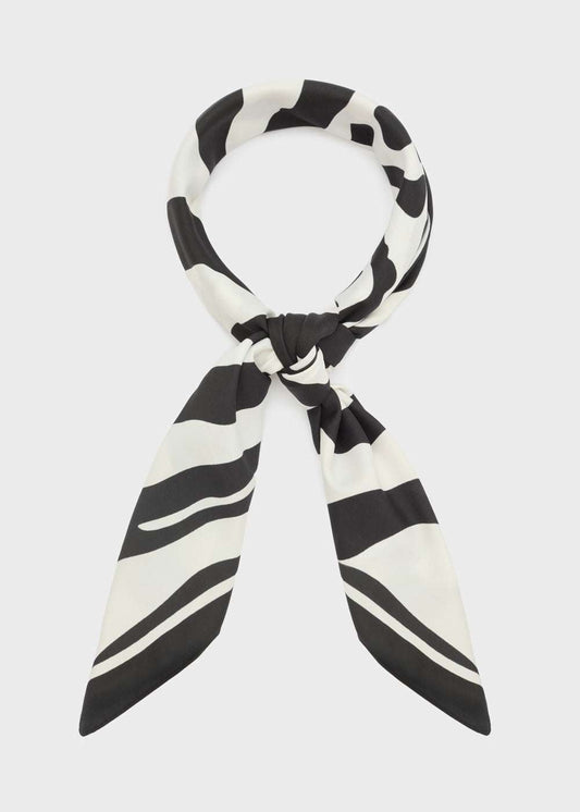 FOULARD ZEBRA AMPIO NERO NALÍ