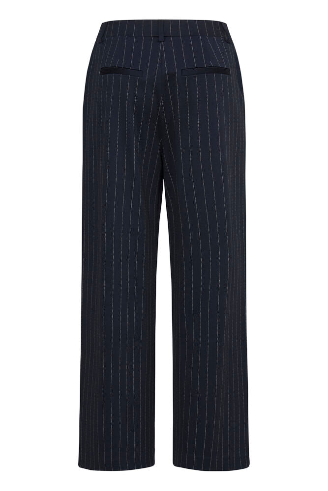 PANTALONE A PALZZA GESSATO BLU BYROWAN B.YOUNG